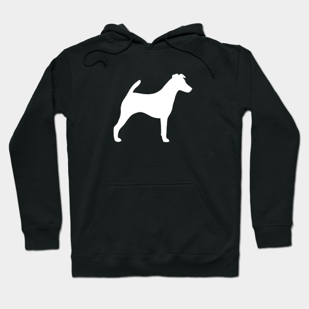 Smooth Fox Terrier Silhouette Hoodie by Coffee Squirrel